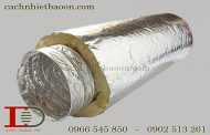 Ống gió mềm có bảo ôn làm đường ống hơi