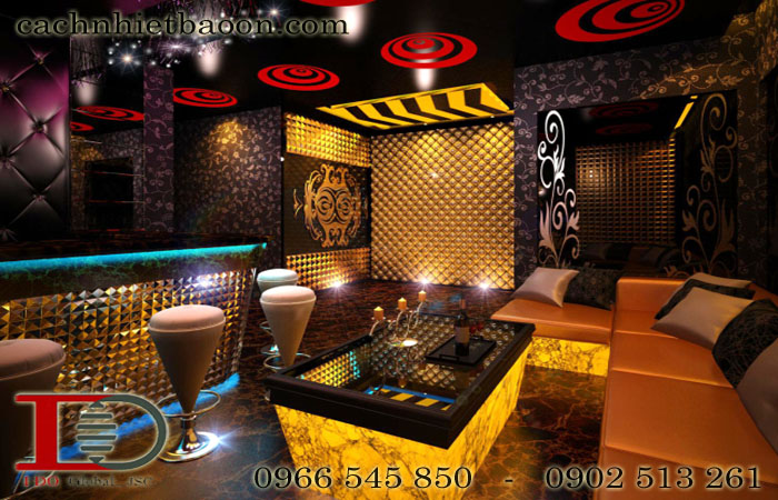 Tấm tiêu âm hoa văn polyester tiêu âm phòng Karaoke