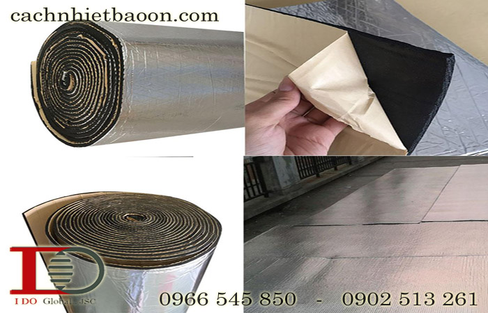 Cấu tạo của xốp đen bảo ôn cao su lưu hóa có bạc có keo